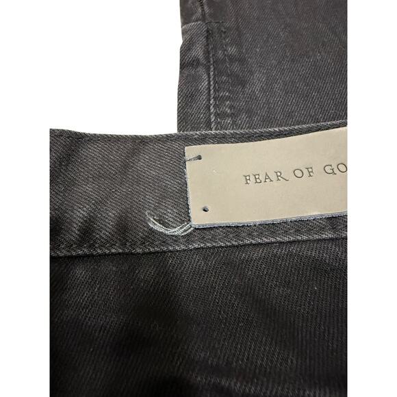 Fear Of God Fourth Collection 2015-2016 Ankle Zip Black Jeans Ripped 29 - Picture 12 of 16